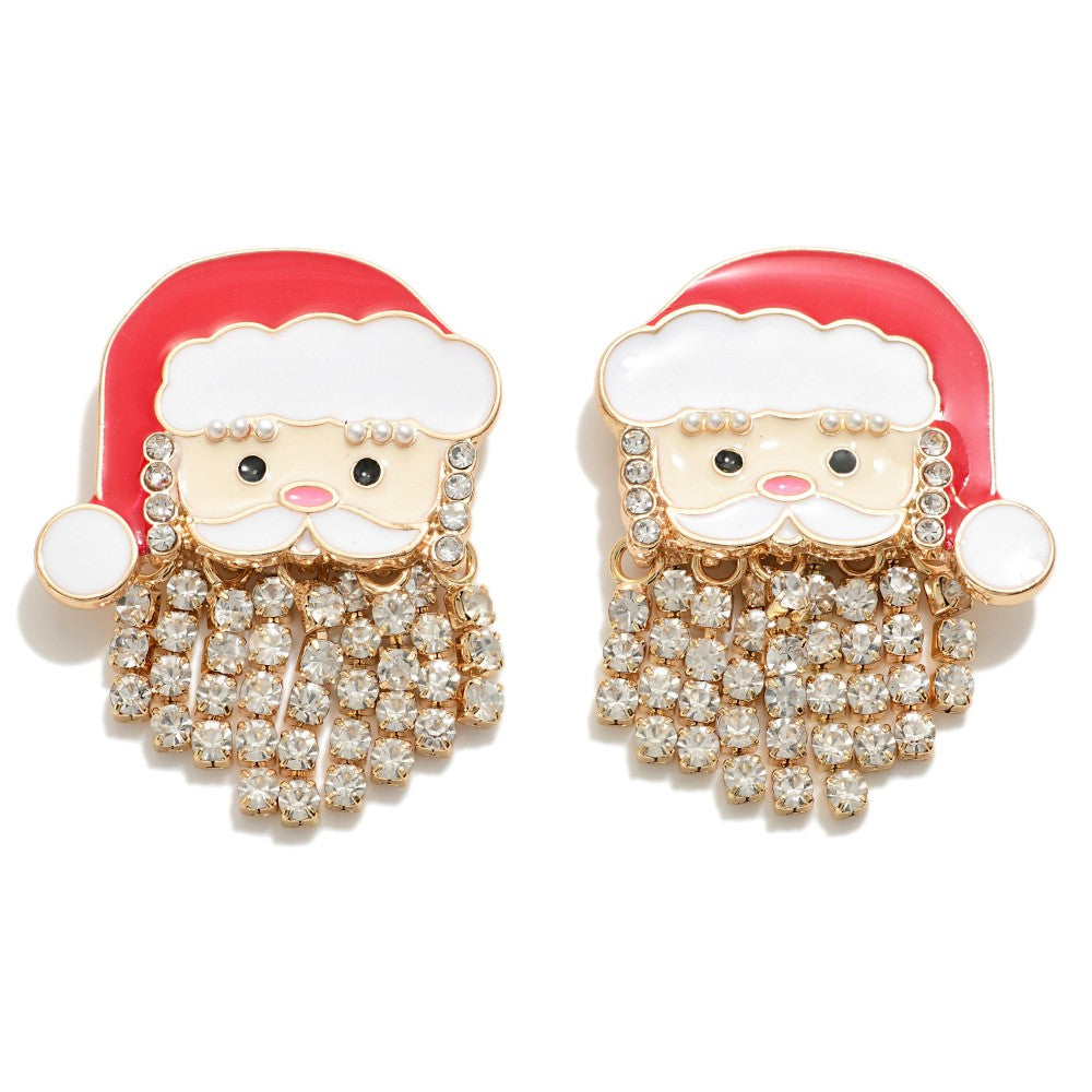 Santa Rhinestone Earrings