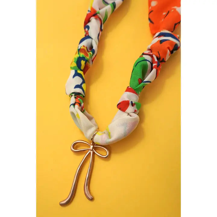 Scarlett Scarf Charm Necklace