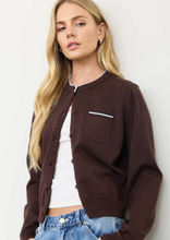 Load image into Gallery viewer, Perla Contrast Piping Cardigan
