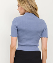 Load image into Gallery viewer, Sally Scalloped Sweater Top
