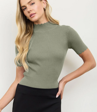 Load image into Gallery viewer, Sally Scalloped Sweater Top

