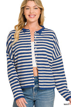 Load image into Gallery viewer, Tag Along Striped Cardigan

