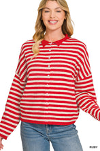 Load image into Gallery viewer, Tag Along Striped Cardigan
