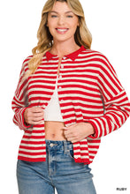 Load image into Gallery viewer, Tag Along Striped Cardigan
