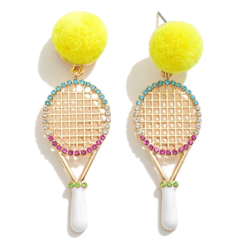 Tennis Racket Earrings