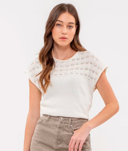 Tisha Eyelet Top