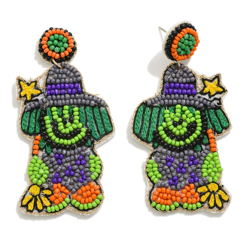 Witch Seed Bead Earrings