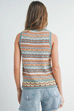 Load image into Gallery viewer, Sarah Geo Knit Top
