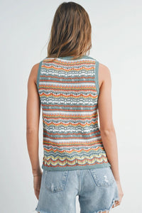 Sarah Geo Knit Top