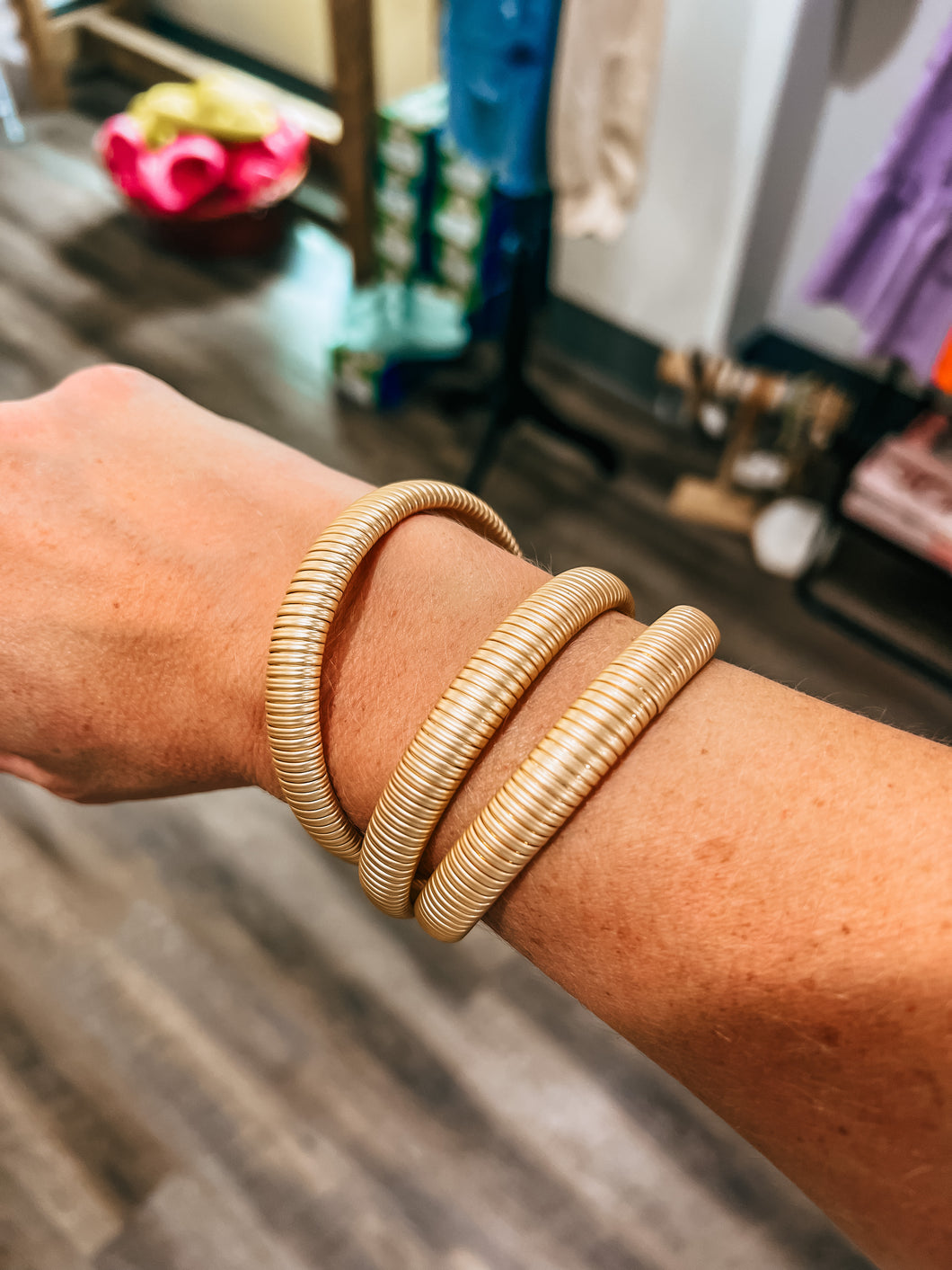 Reba Coil Stretch Bracelets