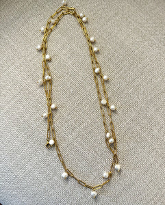 Fancee Long Pearl Necklace