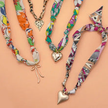 Load image into Gallery viewer, Scarlett Scarf Charm Necklace
