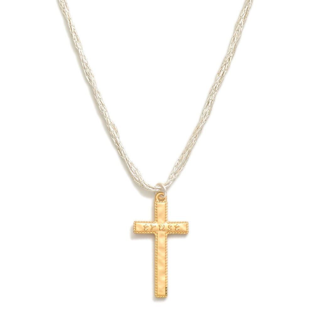 Trust Cross Neckalce