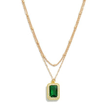 Load image into Gallery viewer, Emerald Pendant Necklace
