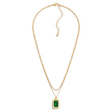 Load image into Gallery viewer, Emerald Pendant Necklace
