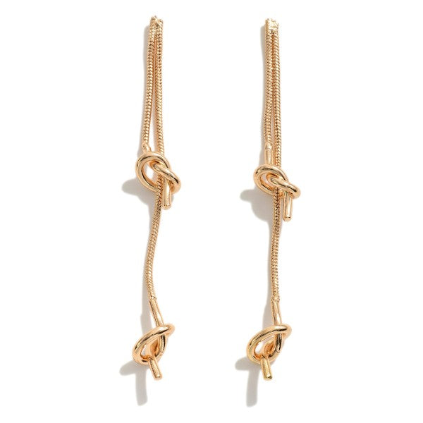 Chain Link Tassel Earrings