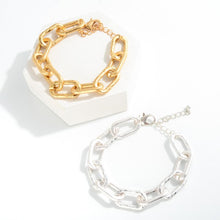 Load image into Gallery viewer, Hammered Chain Link Bracelet
