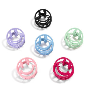 Metal Smiley Hair Clip