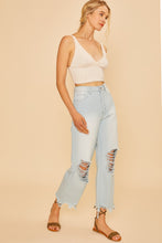 Load image into Gallery viewer, Annie Distressed Denim Jeans
