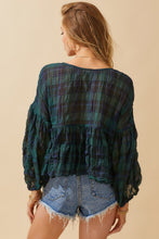 Load image into Gallery viewer, Cawly Plaid Top

