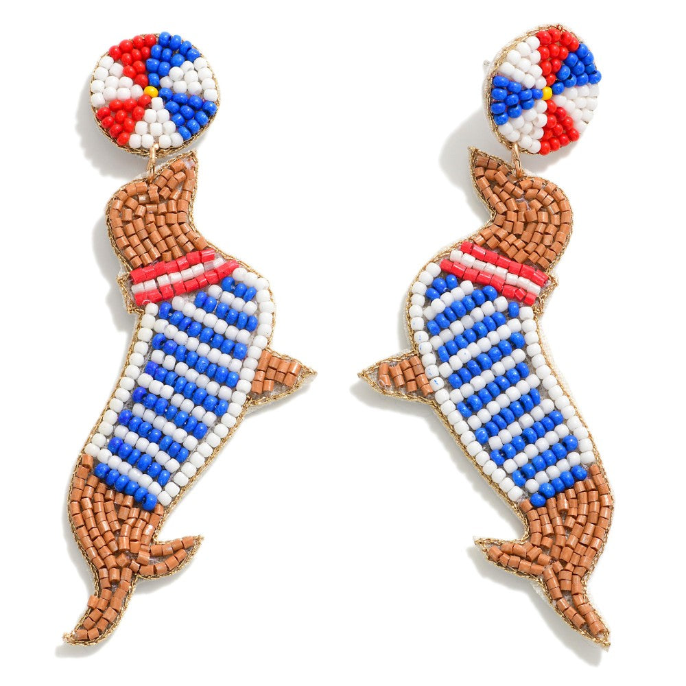 Doggone Beaded Earrings