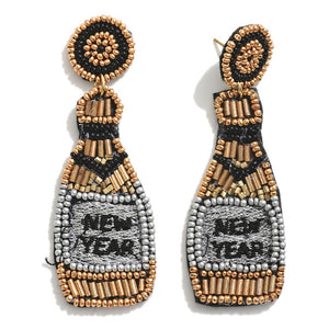 NYE Dangle Beaded Earrings