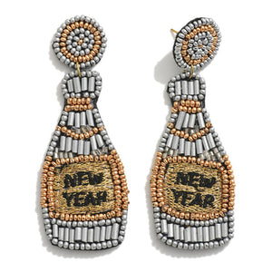 NYE Dangle Beaded Earrings