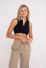 Load image into Gallery viewer, Polo Collar Cropped Tank
