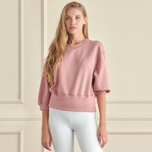 Load image into Gallery viewer, Rose Cropped Sweatshirt
